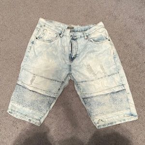 Distressed Jean Shorts